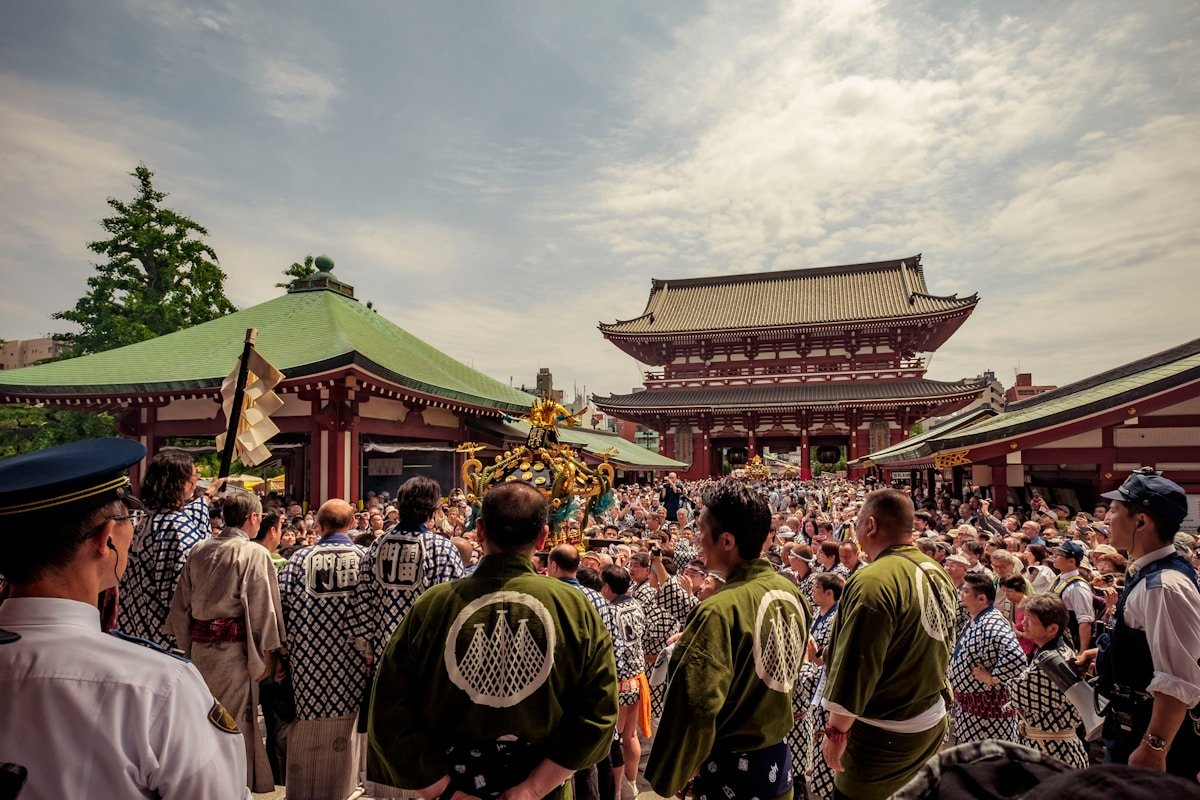 Sunny Japan summer landscape — Japan in August