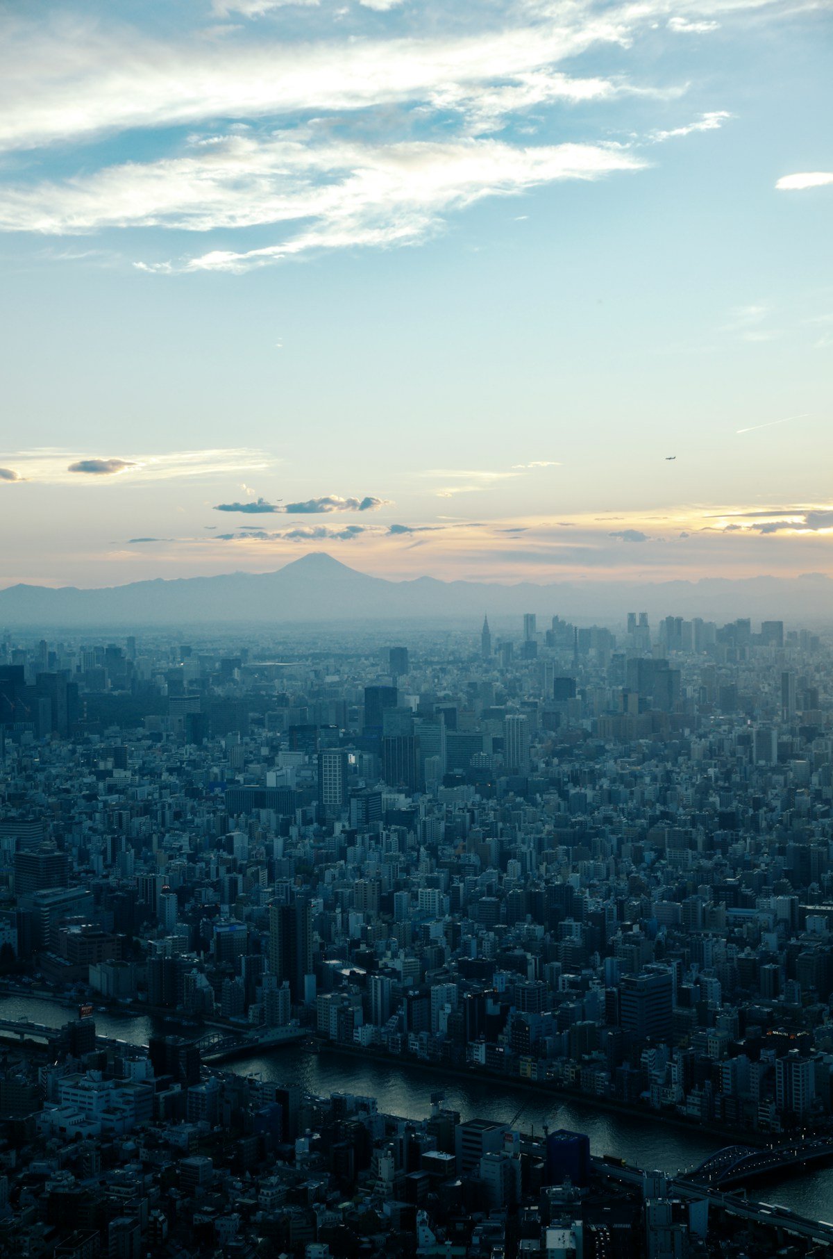 Tokyo skyline with Mount Fuji in the distance